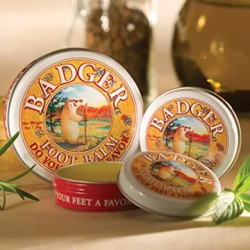 Badger Foot Balm for Cracked Heels and Dry Feet Care