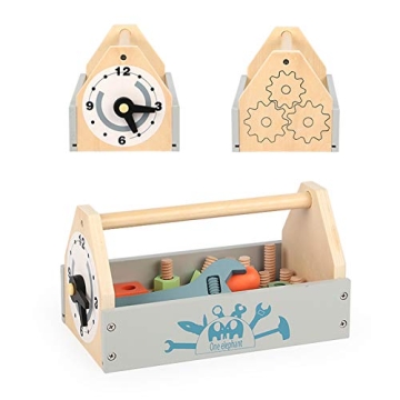Kids Wooden Tool Box Set for Creative Building Fun