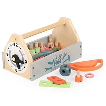 Kids Wooden Tool Box Set for Creative Building Fun
