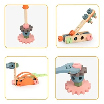 Kids Wooden Tool Box Set for Creative Building Fun