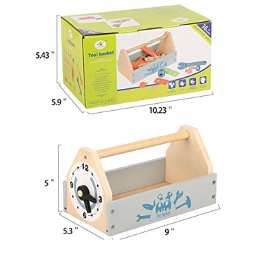 Kids Wooden Tool Box Set for Creative Building Fun