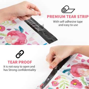 Oududianzi Valentine Poly Mailers 10x13, 100PCS Valentine Shipping Bags, Mailing Bags, Packaging Bags, Mailers Poly Bags for Shipping, Polymailer 10x13, Packaging Bags for Valentine Gifts