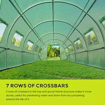 Quictent 25'x10' Portable Greenhouse for All Seasons