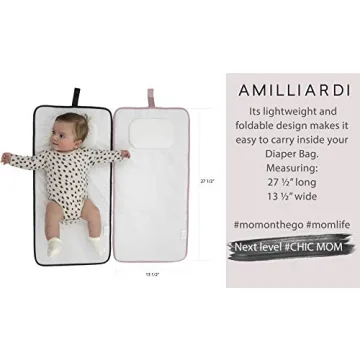 Chic Portable Diaper Changing Pad by AMILLIARDI for Trendy Parents