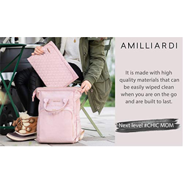 Chic Portable Diaper Changing Pad by AMILLIARDI for Trendy Parents