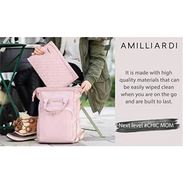 Chic Portable Diaper Changing Pad by AMILLIARDI for Trendy Parents