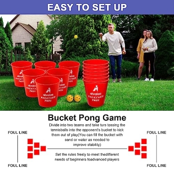Aivalas Yard Pong Outdoor Games Set for All Ages