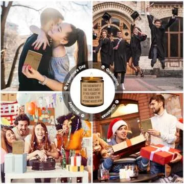 Homsolver Funny Scented Soy Candle Gifts, Our Friendship F Candle - Premium Lavender Scent, Best Friend Birthday Christmas Gifts for Women Friends