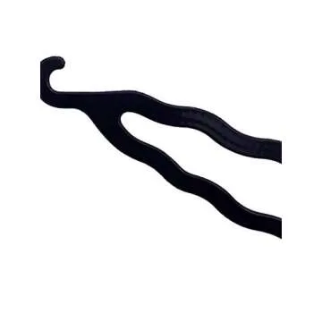 6PCS Black Plastic Bun Maker Curler Double Hook Hair Styling Crooked Hairpins Donut Bun Head Hair Twist Braid Hairdressing Tool Elegance Updo Hairstyles for Women Lady Girls