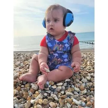 PandaEar Baby Ear Protection Noise Cancelling HeadPhones Ages 0-3 Years | Infant Hearing Protection Earmuffs -Blue