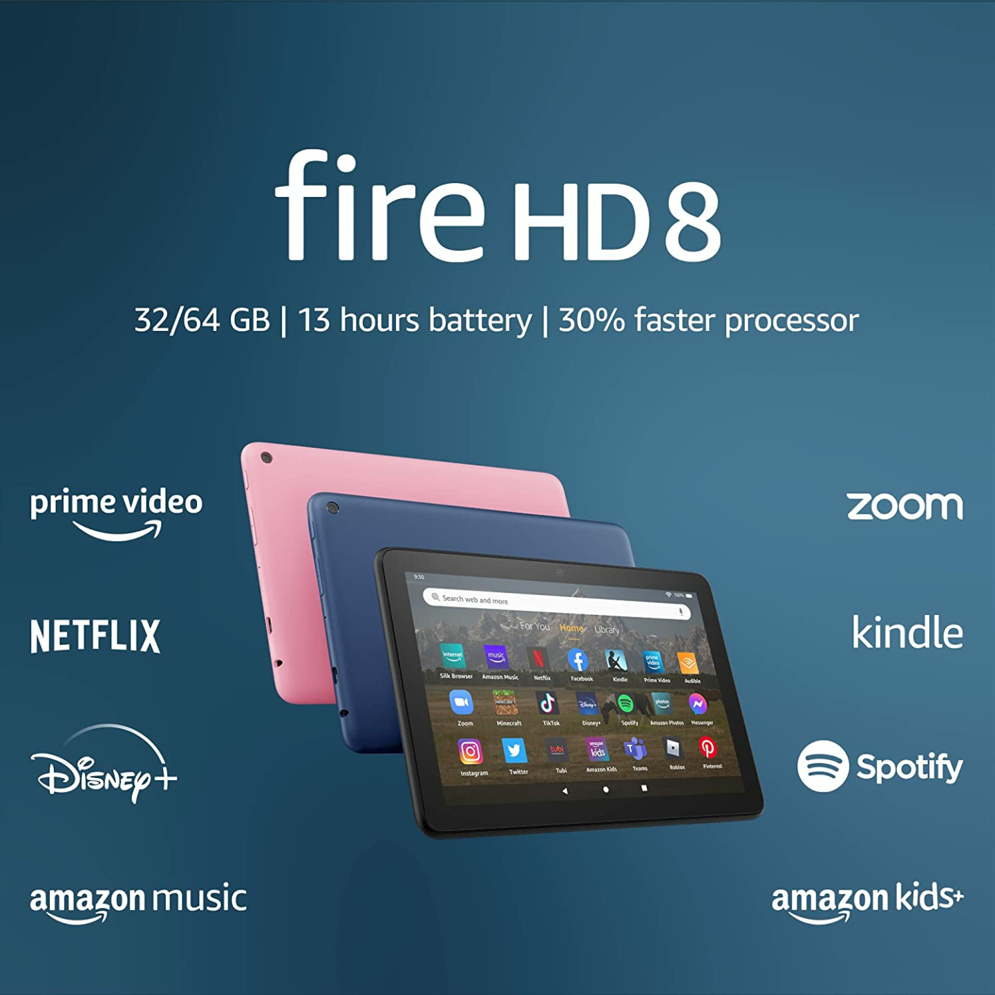 Amazon Fire HD 8 Tablet - 32GB, 8" Display, 2022