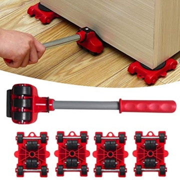CALIDAKA Heavy Duty Furniture Lifter Kit with 360° Rotatable Pads for Easy Moving