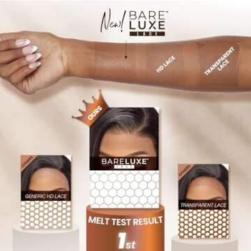 Sensationnel Bare lace ypart lacewigs - genn lacefront glueless synthetic 180 degree preplucked hairline (2 DARKBROWN)