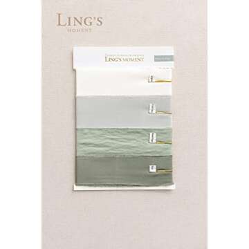 Ling's moment Sage Green Satin Ribbon,1.6Yd Handmade Silk Ribbon,Fabric Ribbon Use for Gift Wrapping Wedding Floral Bouquets Party Decoration,Ribbons for Baby Shower Holiday Decor