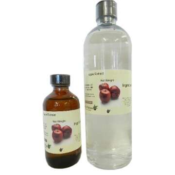 Natural Apple Extract - Water Soluble Flavor for Baking - Brewing - Beverages - Non-GMO - Gluten Free - Kosher - Vegan - 2 oz