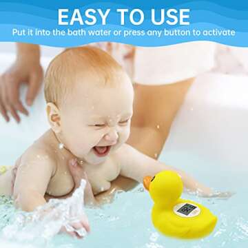 B&H Duck Baby Bath Thermometer for Safe Bathing