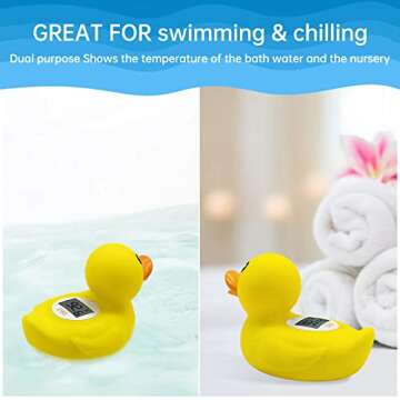 B&H Duck Baby Bath Thermometer for Safe Bathing