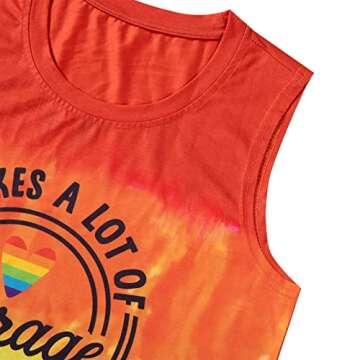 Stylish Gay Pride Rainbow Tank Top for Women