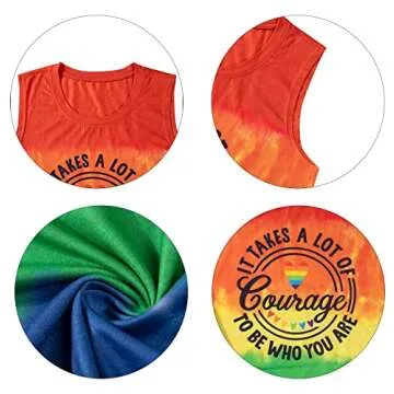 Stylish Gay Pride Rainbow Tank Top for Women