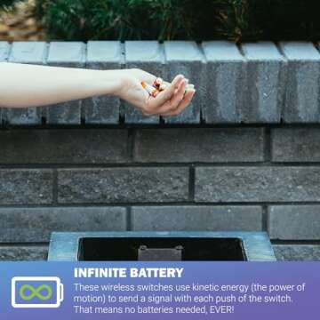 RunLessWire Click for Philips Hue Self Powered (NO Batteries) & Wireless Smart Dimming Switch Friends of Hue Switch Control for Philips Bulbs & Phone App Works with All Smart Home Hubs - White