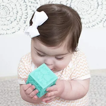 Infantino Squeeze and Stack Blocks - Textured Soft Toys