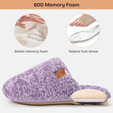 EverFoams Cozy Women's Memory Foam House Slippers 9-10