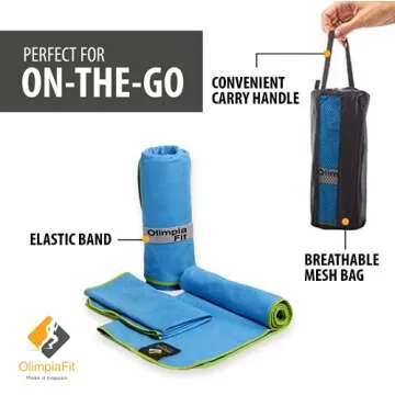 Buy OlimpiaFit Quick Dry Towel Set - Lightweight & Fast Drying