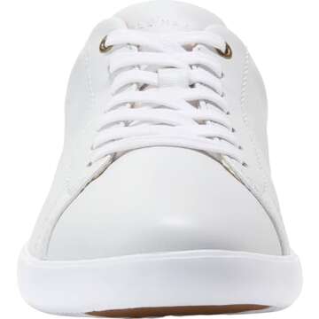 Cole Haan womens Grand Crosscourt Ii Sneaker, Bright White Leather/Optic White, 8.5 US