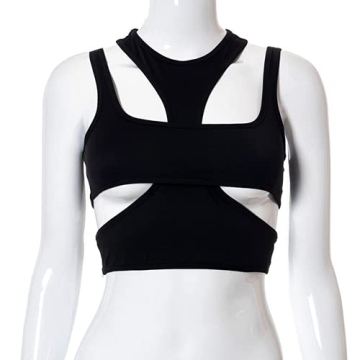 Stylish Cut Out Underboob Crop Top for Women
