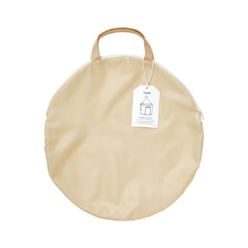 3 Sprouts Kids Play Tent - Sustainable Recycled Fabric – Fun Spacious Childs Playhouse for Indoor Games for Boys & Girls - Durable Fort Pop Up House for Toddlers & Children Age 3-10 - Beige