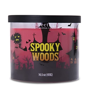 Colonial Candle Spooky Woods Scented Jar Candle for Cozy Autumn Ambiance