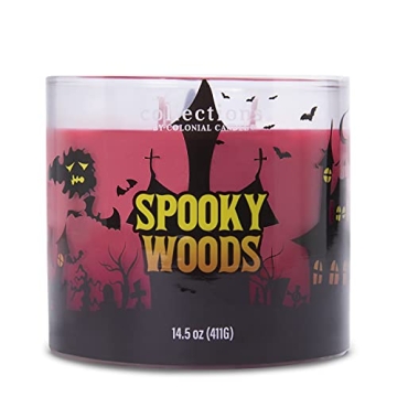 Colonial Candle Spooky Woods 14.5 oz 3 Wick Scented Jar