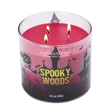 Colonial Candle Spooky Woods 14.5 oz 3 Wick Scented Jar