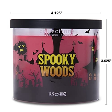 Colonial Candle Spooky Woods 14.5 oz 3 Wick Scented Jar