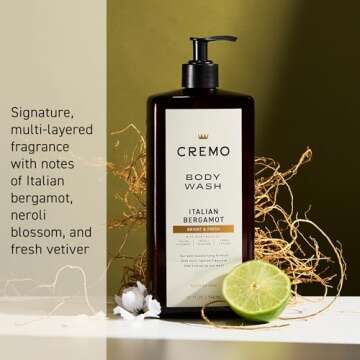 Cremo Rich-Lathering Italian Bergamot Body Wash for Men