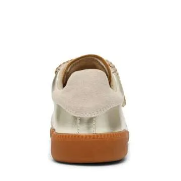 Steve Madden Women's Momentum Sneaker, Gold, 9