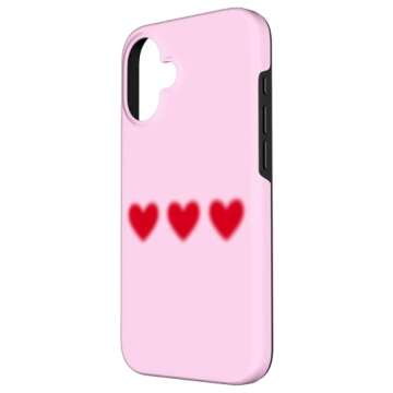 iPhone 16 PINK AURA HEARTS valentines Case