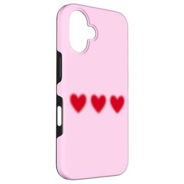 iPhone 16 PINK AURA HEARTS valentines Case