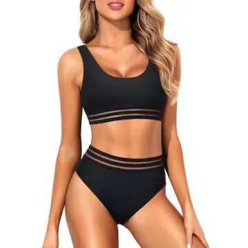 Tempt Me Women High Waisted Bikini Two Piece Swimsuit