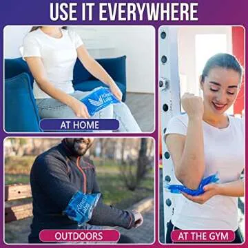 Reusable Gel Ice Packs for Injuries - Kinetic Labs 2 Pack