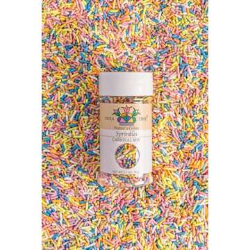 India Tree Dye-Free Carnival Mix Sprinkles 2.7oz