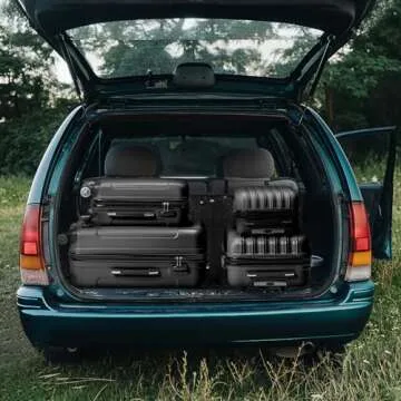 Karl home 4-Piece Lightweight Luggage Set with TSA Lock