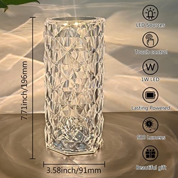 Pendtlit Crystal Table Lamp for Elegant Night Lighting