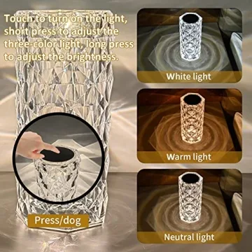 Pendtlit Crystal Table Lamp for Elegant Night Lighting