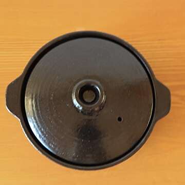 Japanese Donabe Clay Pot with Lid - Elegant & Functional