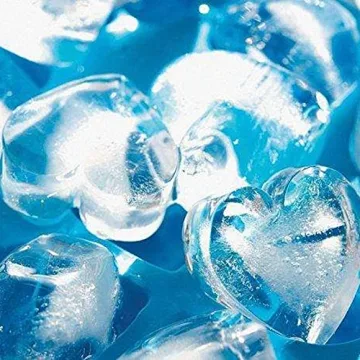 CNYMANY Silicone Mini Heart Ice Cube Trays for Treats