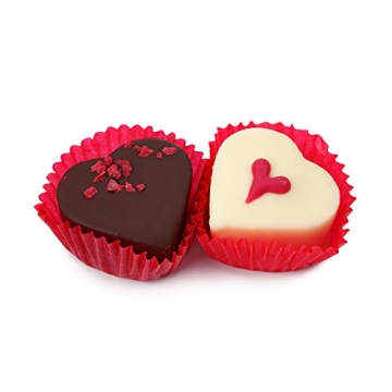 CNYMANY Silicone Mini Heart Ice Cube Trays for Treats