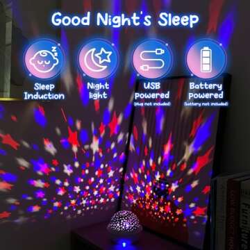 Moredig Ocean Light Projector for Kids' Bedroom Fun