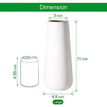 Stylish D'vine Dev 11 Inch Ceramic Flower Vase for Home