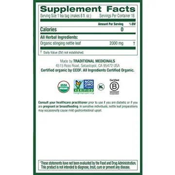 Organic Nettle Leaf Herbal Tea for Joint Health & Wellness